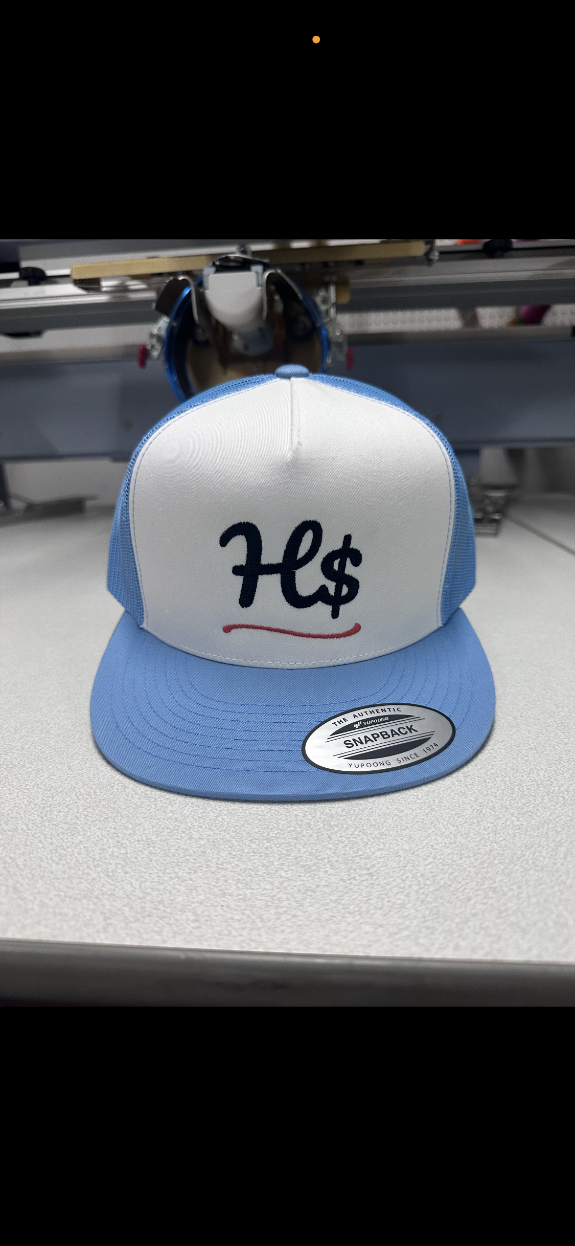 Blue & white H$