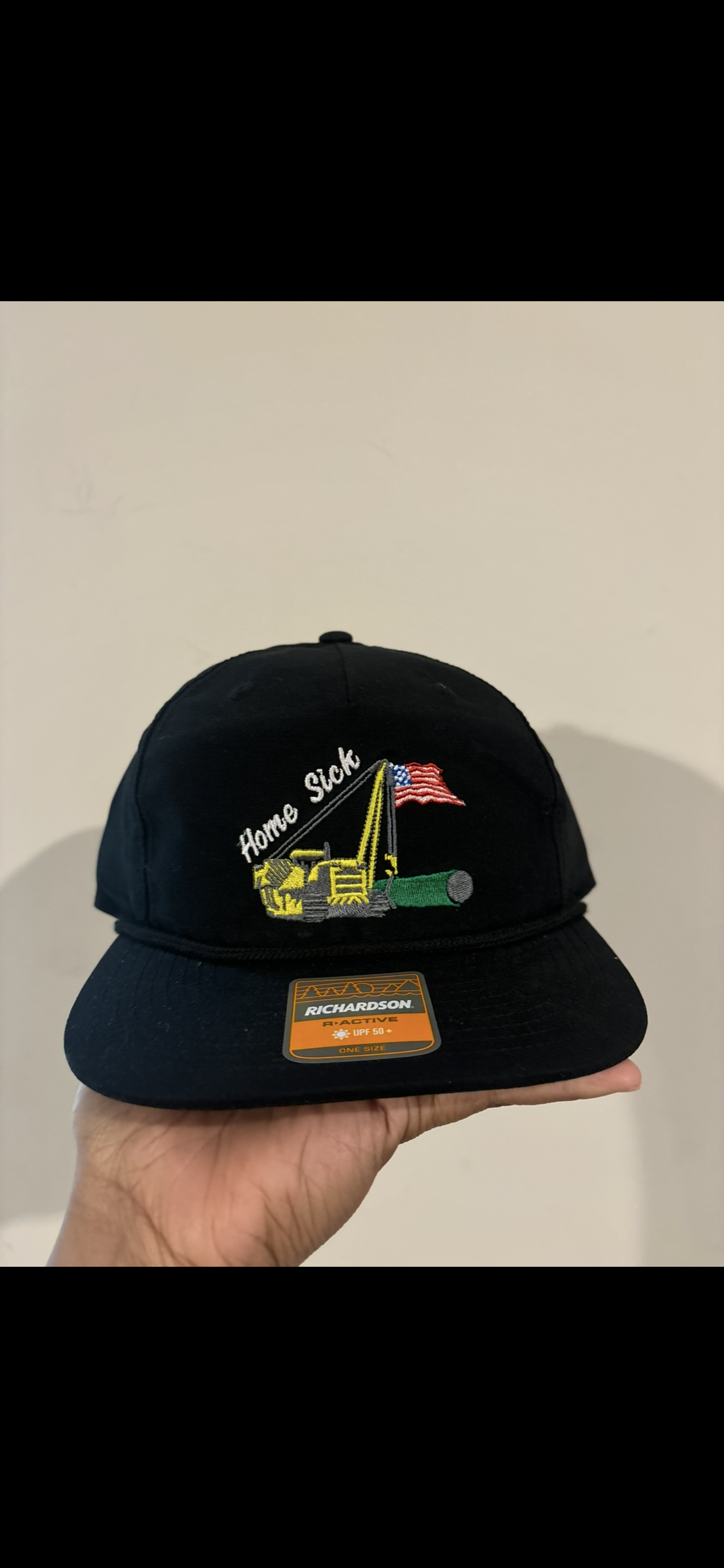 Black old school “Home Sick” side boom