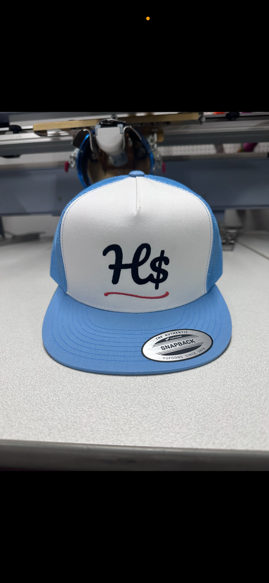 Blue & white H$