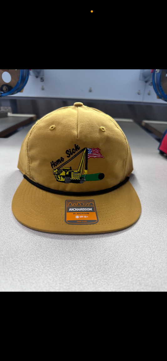 Mustard Yellow Old School “Home Sick” Sideboom