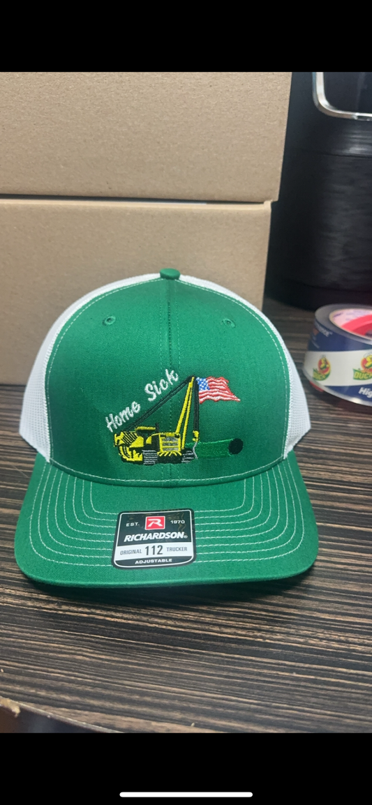 Green “Home Sick” side boom