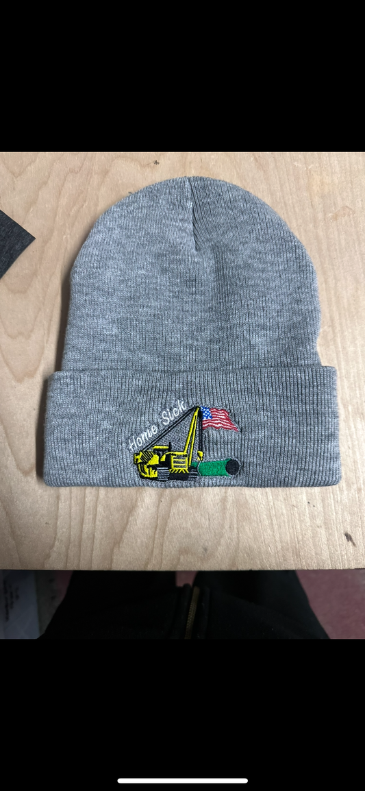 Grey “Home Sick” side   boom beanie