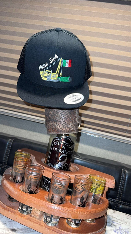 Black “home sick” Side Boom W/ Mexico Flag